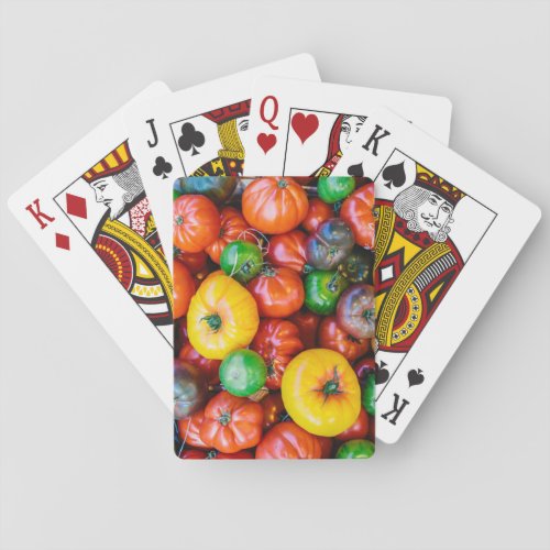Farms  Colorful Tomato Harvest Playing Cards