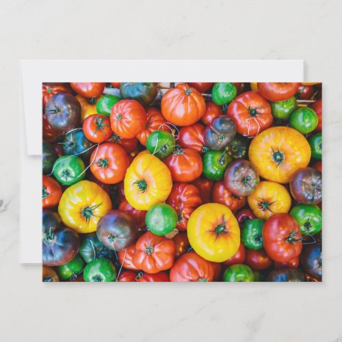 Farms  Colorful Tomato Harvest Thank You Card