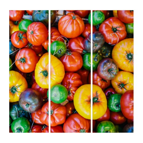 Farms  Colorful Tomato Harvest Triptych