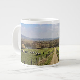 Farms   English Countryside Dirt Road Giant Coffee Mug