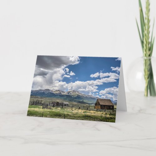 Farms  Farm Below the Colorado Mountains Card