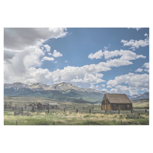 Farms | Farm Below the Colorado Mountains Gallery Wrap (Front)