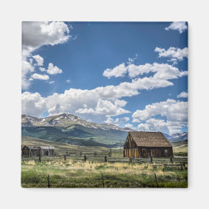 Farms   Farm Below the Colorado Mountains Magnet