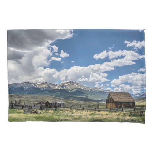 Farms  Farm Below the Colorado Mountains Pillow Case