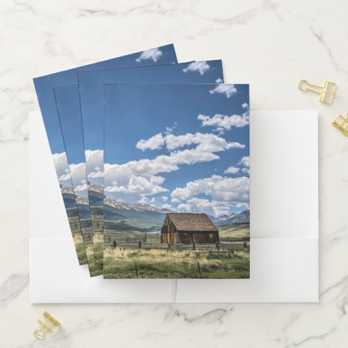 Farms  Farm Below the Colorado Mountains Pocket Folder