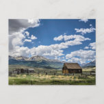 Farms | Farm Below the Colorado Mountains Postcard