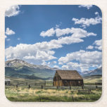 Farms | Farm Below the Colorado Mountains Square Paper Coaster