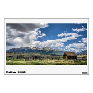 Farms Farm Below the Colorado Mountains Wall Decal