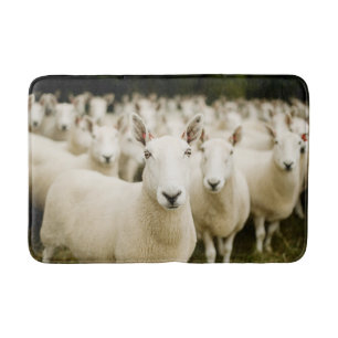 Farms Herd of Sheep Bath Mat