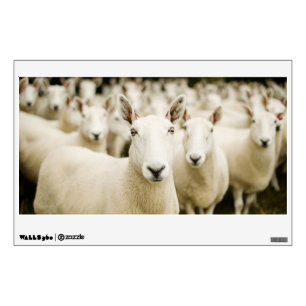Farms   Herd of Sheep Wall Decal