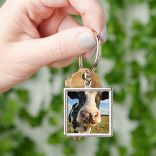 Farms   Holstein Cow Chewing Keychain