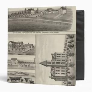 Farms in Greenwood County, Eureka, Kansas 3 Ring Binder