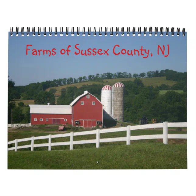 Farms of Sussex County NJ Calendar 2014 | Zazzle