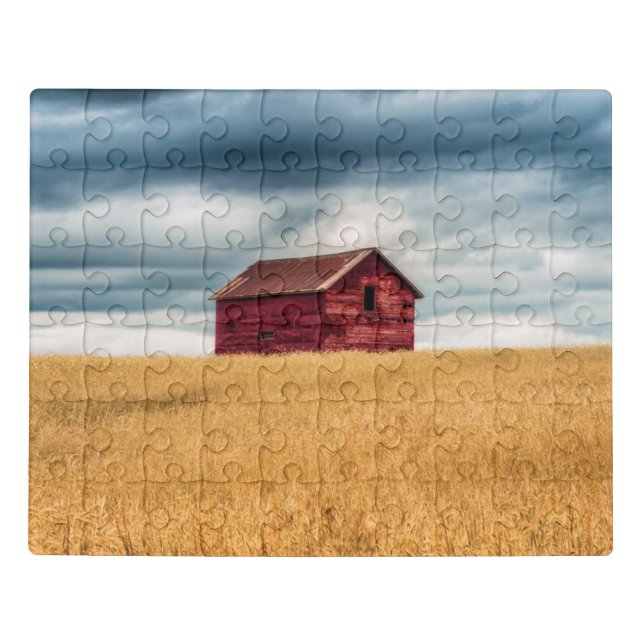 Farms | Old Red Barn Jigsaw Puzzle (Puzzle Horizontal)