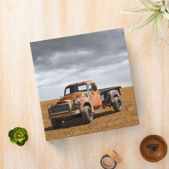 Farms | Old Truck in Field 3 Ring Binder (In Situ)