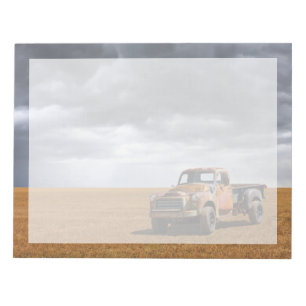 Farms Old Truck in Field Notepad