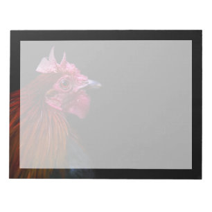 Farms   Rooster Head Shot Notepad