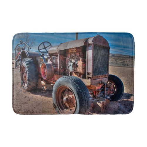 Farms  Rusty Antique Tractor Bath Mat