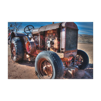 Farms | Rusty Antique Tractor Canvas Print