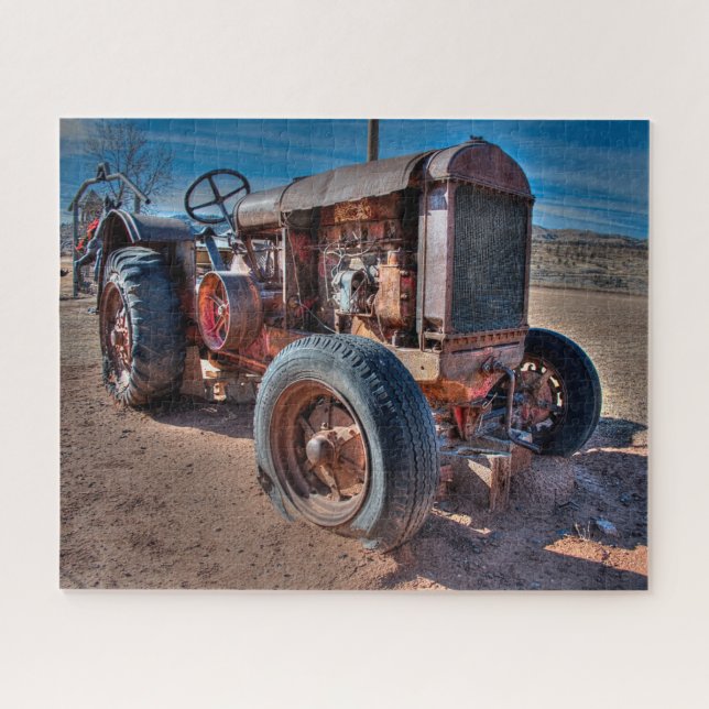 Farms | Rusty Antique Tractor Jigsaw Puzzle (Horizontal)