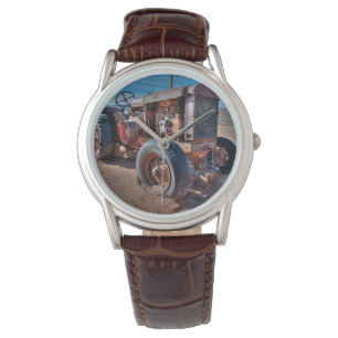 Farms Rusty Antique Tractor Watch