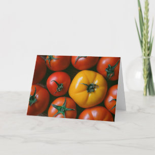 Farms Shiny Red & Yellow Tomatoes Card