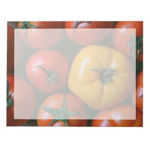 Farms Shiny Red & Yellow Tomatoes Notepad