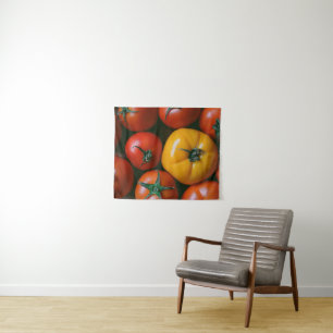 Farms Shiny Red & Yellow Tomatoes Tapestry