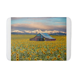 Farms Sunflower Field Bath Mat