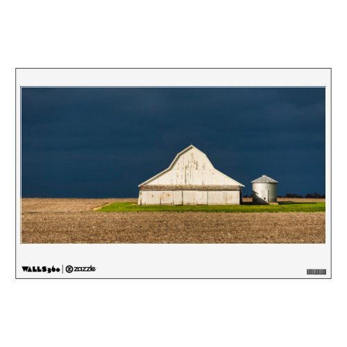 Farms  White Barn  Silo Wall Decal