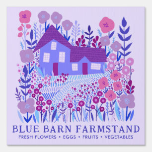 FARMSTAND Farmers Market Eggs Flowers Farmhouse Sign