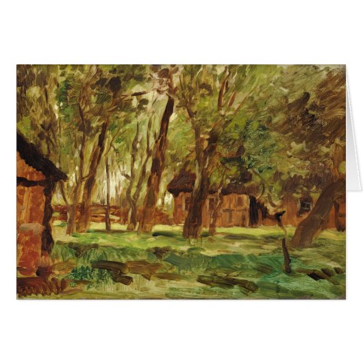 Farmstead under Trees Cards (Front Horizontal)