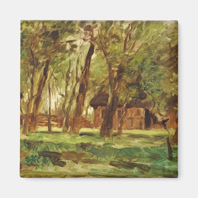Farmstead under Trees Magnet (Front)