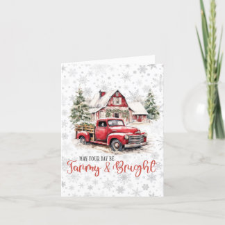 Farmy Christmas Holiday Card