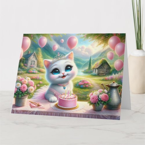 Farmyard Babies Birthday _ Sweet Kitty Card
