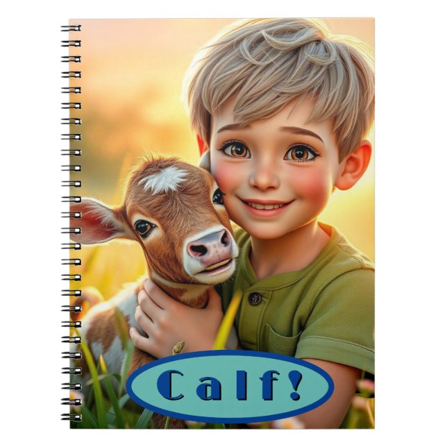 Farmyard Chums Calf Notebook (Front)