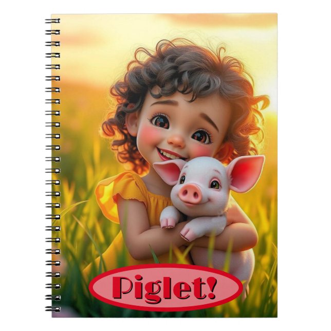 Farmyard Chums Piglet Notebook (Front)