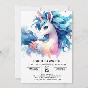 Farmyard Digital Horse Birthday Invitation