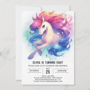 Farmyard Editable Horse Birthday  Invitation