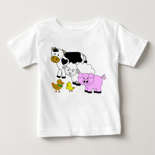 Farmyard Friends Baby T-Shirt (Front)