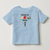 Farmyard Fun 1st Birthday Farm Animal Birthday Toddler T-shirt