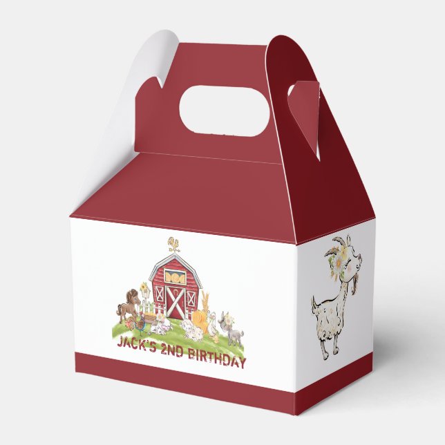 Farmyard Fun Favor Box (Front Side)