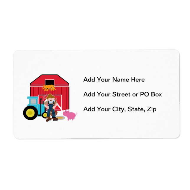 Farmyard Label (Front)