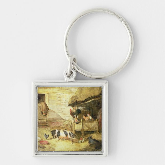 Farmyard Scene Keychain (Front)
