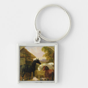 Farmyard Scene Keychain