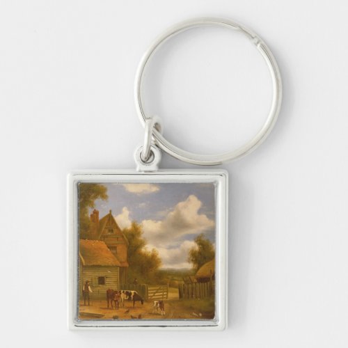 Farmyard Scene Keychain