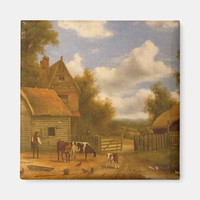 Farmyard Scene Magnet (Front)