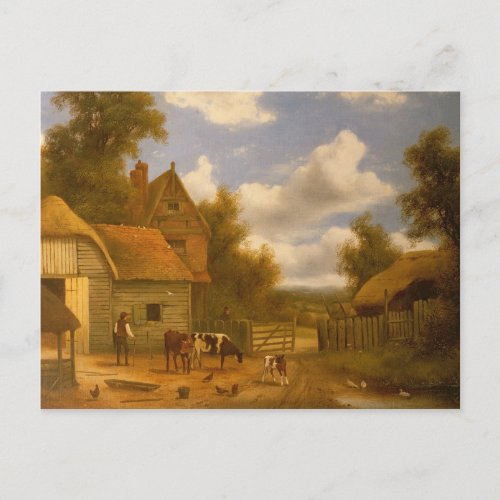 Farmyard Scene Postcard