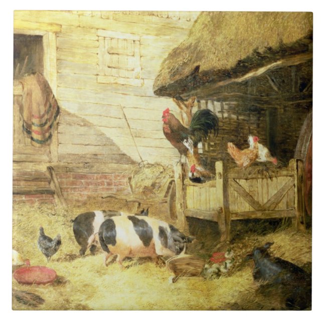 Farmyard Scene Tile (Front)