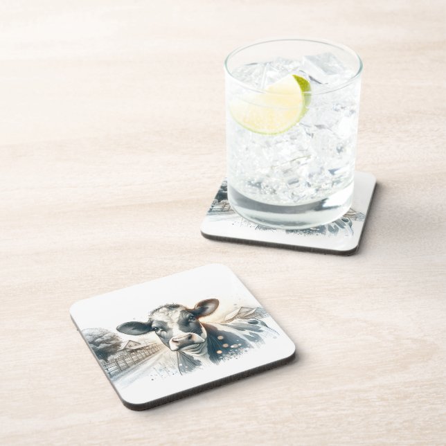 Farmyard Whispers Beverage Coaster (Right Side)